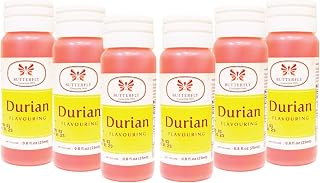 Butterfly Durian Flavoring Extract Paste, 25 ml (Pack of 6) — Concentrated Paste for Cake, Banh Pia & Mooncake — Tropical Baking Flavor