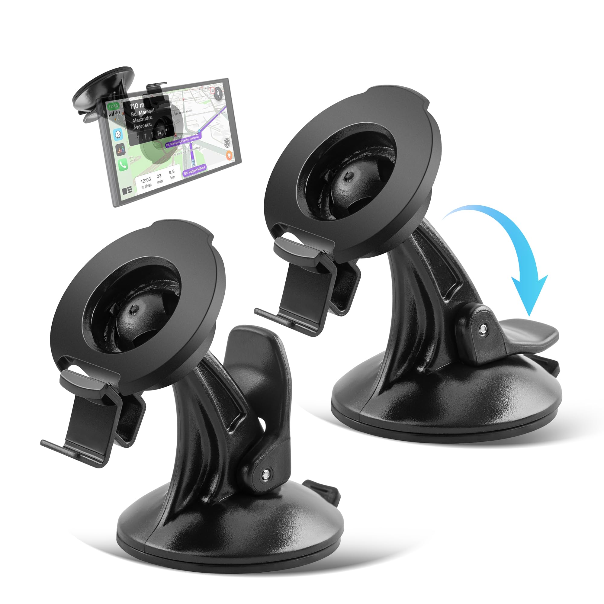 EWAY for Garmin Nuvi Drive Drivesmart Windscreen Windshield Suction Cup Mount Holder Bracket Cradle Mount or Garmin GPS 40 42 52 55 60 61 67 68 2457 2497 2539 2557 2558 2577 2597 LT LMT