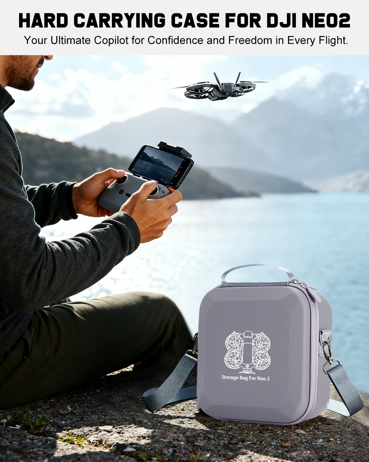 Custodia rigida per DJI Neo 2 Fly More Combo Case, Neo 2 No-rc, valigetta