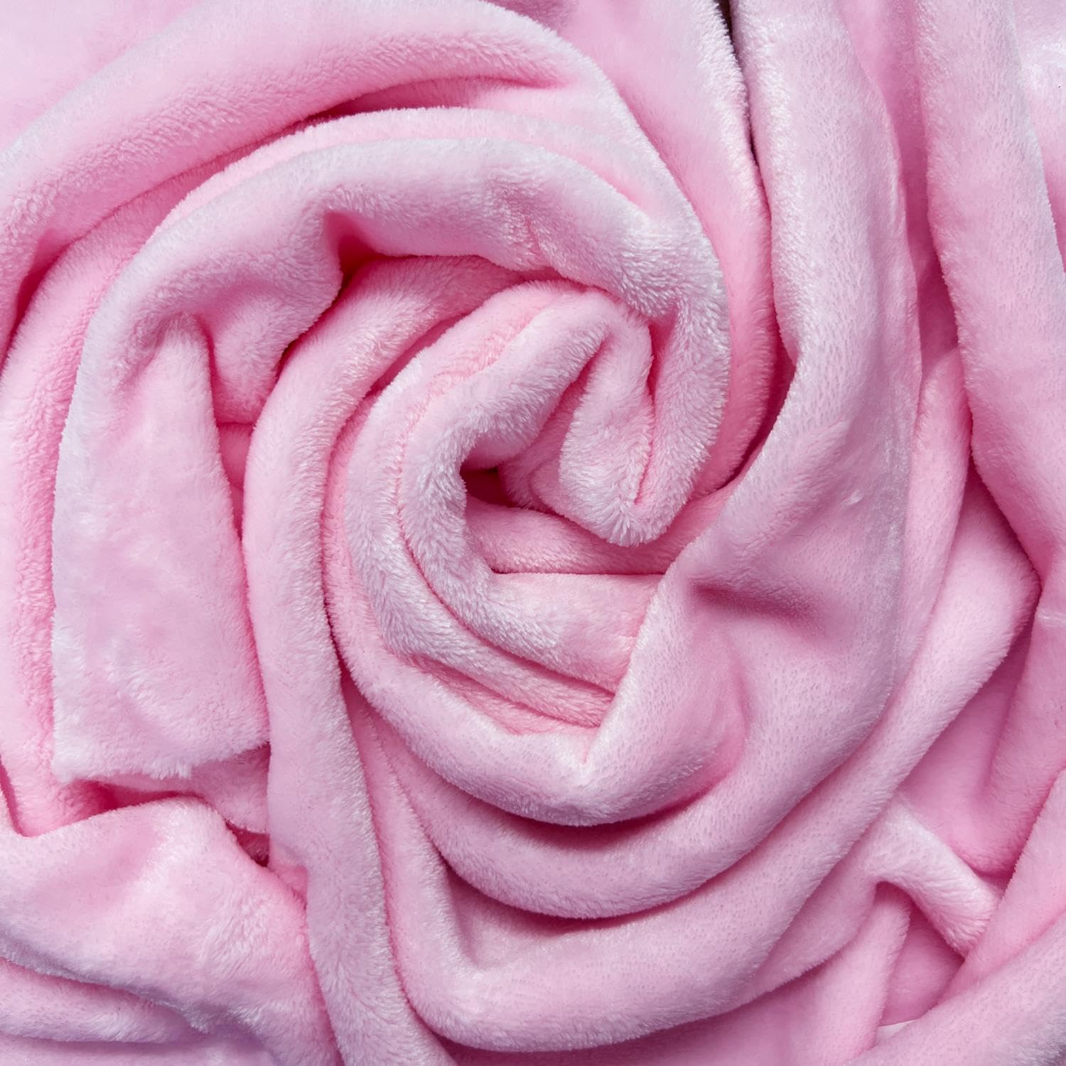 Crs Fur Fabrics Red Plush Cuddle Fleece Fabric Material Baby Pink 1/4Mtr