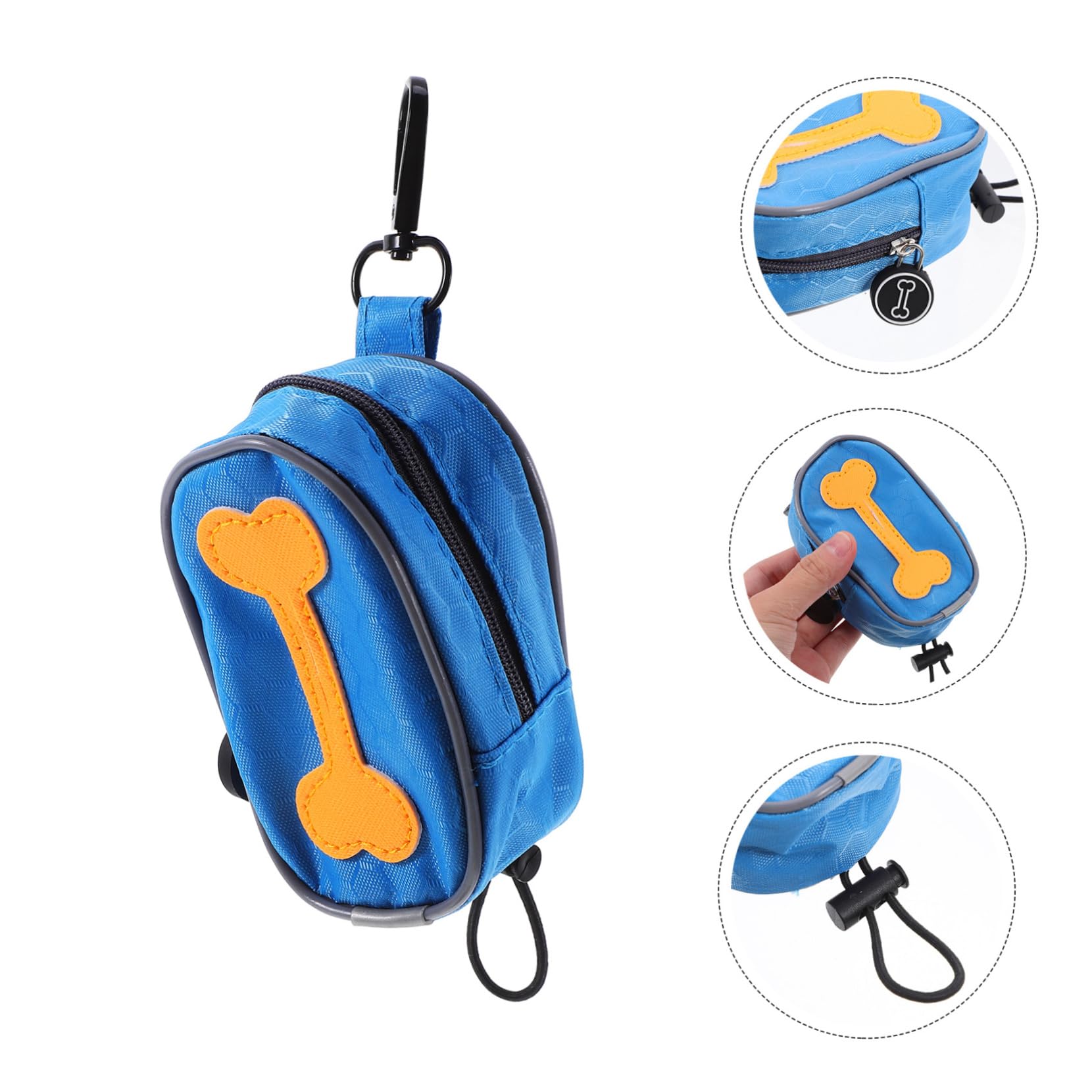 Alasum 8rollos Bolsa Dispensadora De Excrementos De Perro Con Correa y Para Paseos Bolsa Oxford Portátil