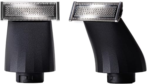 SUPPLY Cuchillas de repuesto para recortadora para hombres, paquete de 2, cabezales de aluminio de acero inoxidable compatibles con el recortador de