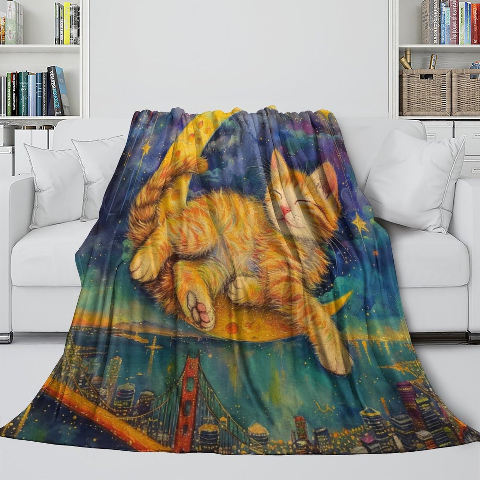 Coperta morbida in pile di flanella, ideale come regalo di compleanno per amici, familiari, regalo di Natale per amici e partner, coperta natalizia per divano e letto, 200 x 230 cm