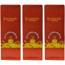Ayurvedic Skin Cream | With Turmeric & Sandalwood Oil for Glowing Skin I Acne Control & Natural Glow I Trusted Ayurvedic Care. | cream pack of 3 pieces