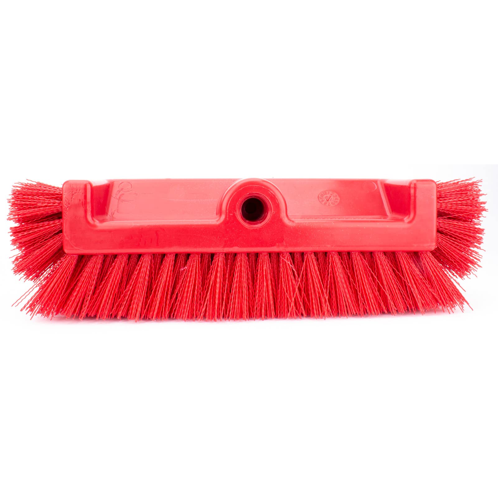 Cepillo para azulejos multinivel SPARTA de 30 cm de ancho, resistente, con cerdas en los extremos para azulejos comerciales, bañeras y suelos. Plástico, 30 cm, rojo (paquete de 12).