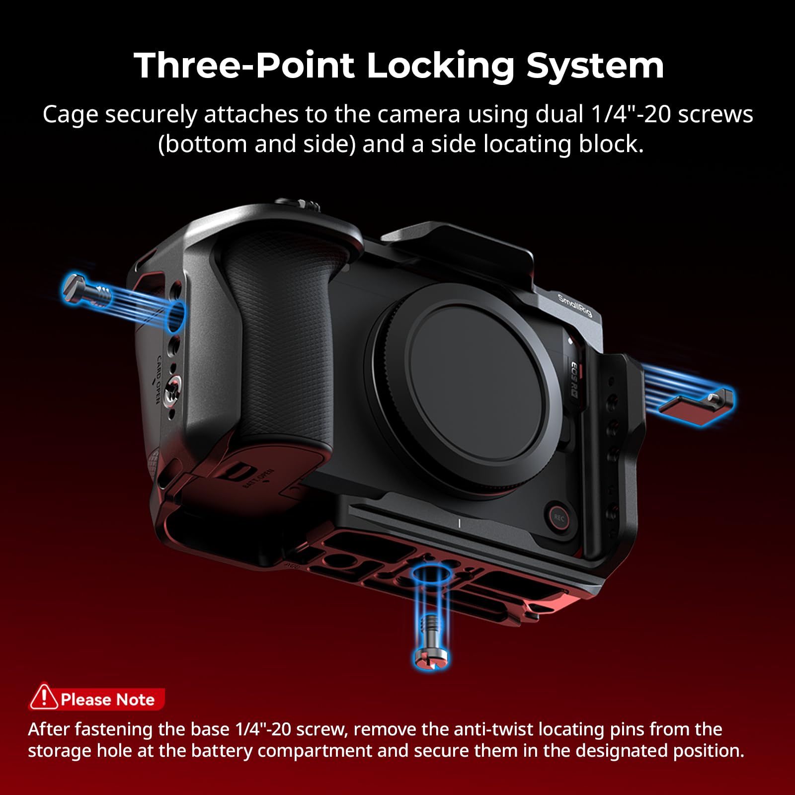 SMALLRIG Klatka szybkiego zwalniania "HawkLock" do aparatu Canon EOS R6 V 6372