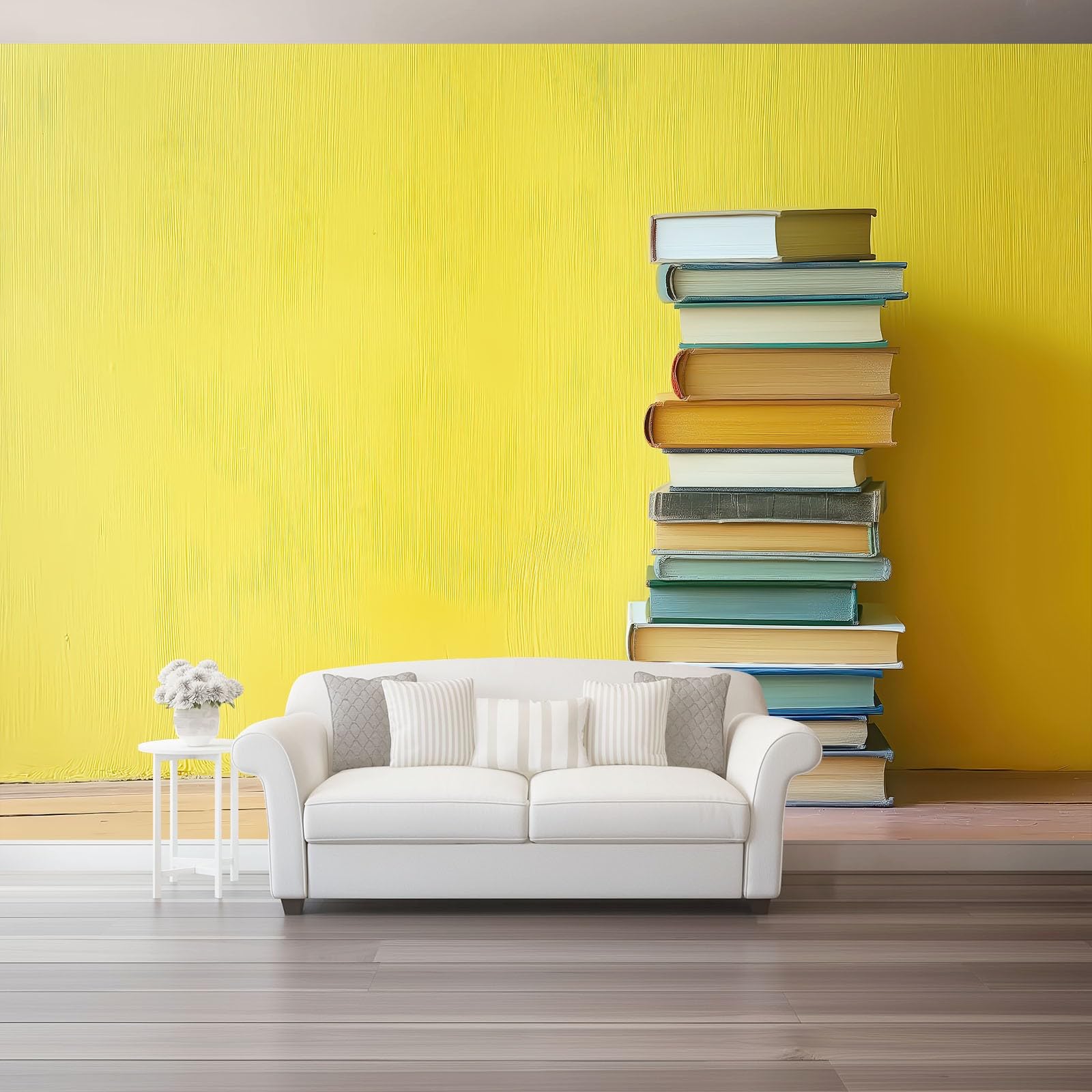 Fototapete Minimalismus Fotografie Bücher,350 x 256 cm（WxH VliesFototapete für Wohnzimmer Schlafzimmer Kinderzimmer Jugendzimmer - Fototapeten Deko Bräunlich-Rot