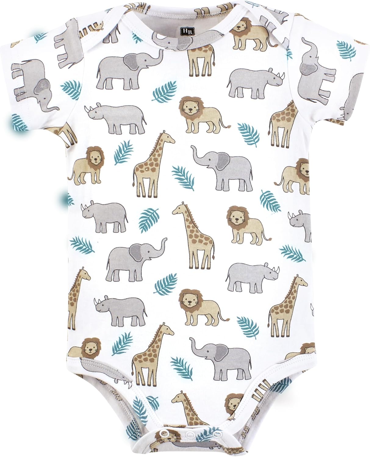 Hudson Baby Unisex Baby Cotton Bodysuits 5-pack - Image 4