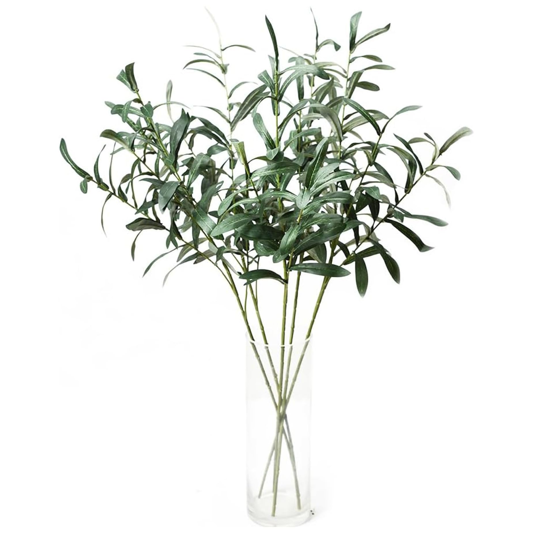 Faticenic 5 Pack Olive Branches for Vases, 36in Artificial Lifelike Olive Tree Branches for Home Office Indoor Outside DIY-Wreath Decor, Garden Décor