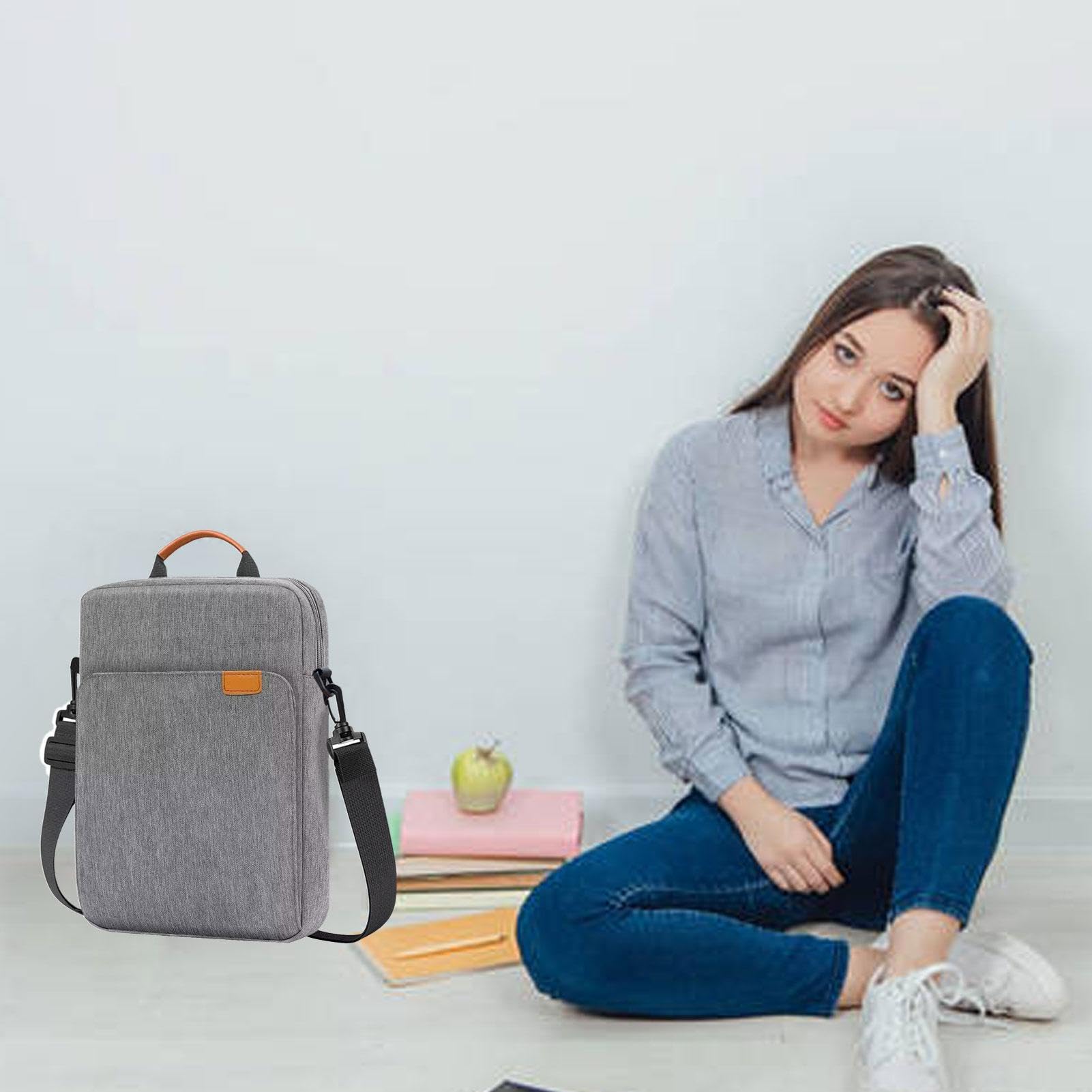 Sacoche pour Tablette, étui de Transport pour Tablette | Sac de Voyage à poignée avec bandoulière | Étui pour Tablette, Pochette de Protection, Sac pour Tablette de 13 Pouces pour l'école