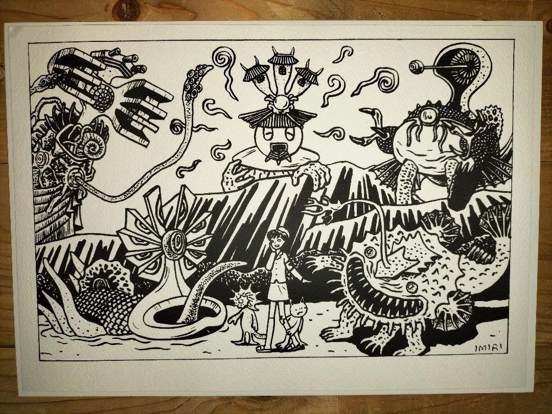 Amazon.co.jp: 逆柱いみり ニセ京都 サイン入り シルクスクリーン