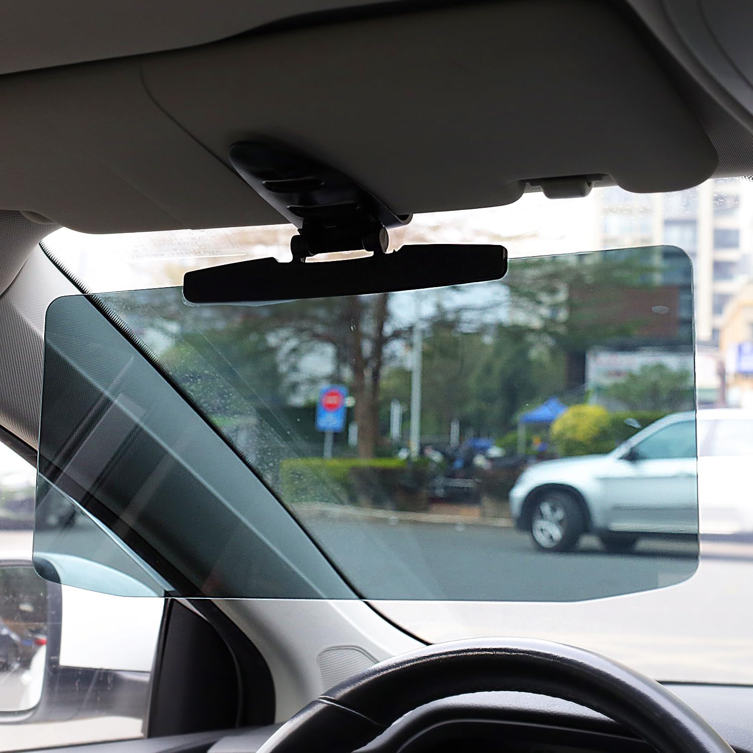 Sun Visor Extender For Cars – Polarized Clip-On Sun Blocker, Adjustable & Universal Fit (2 Pack)