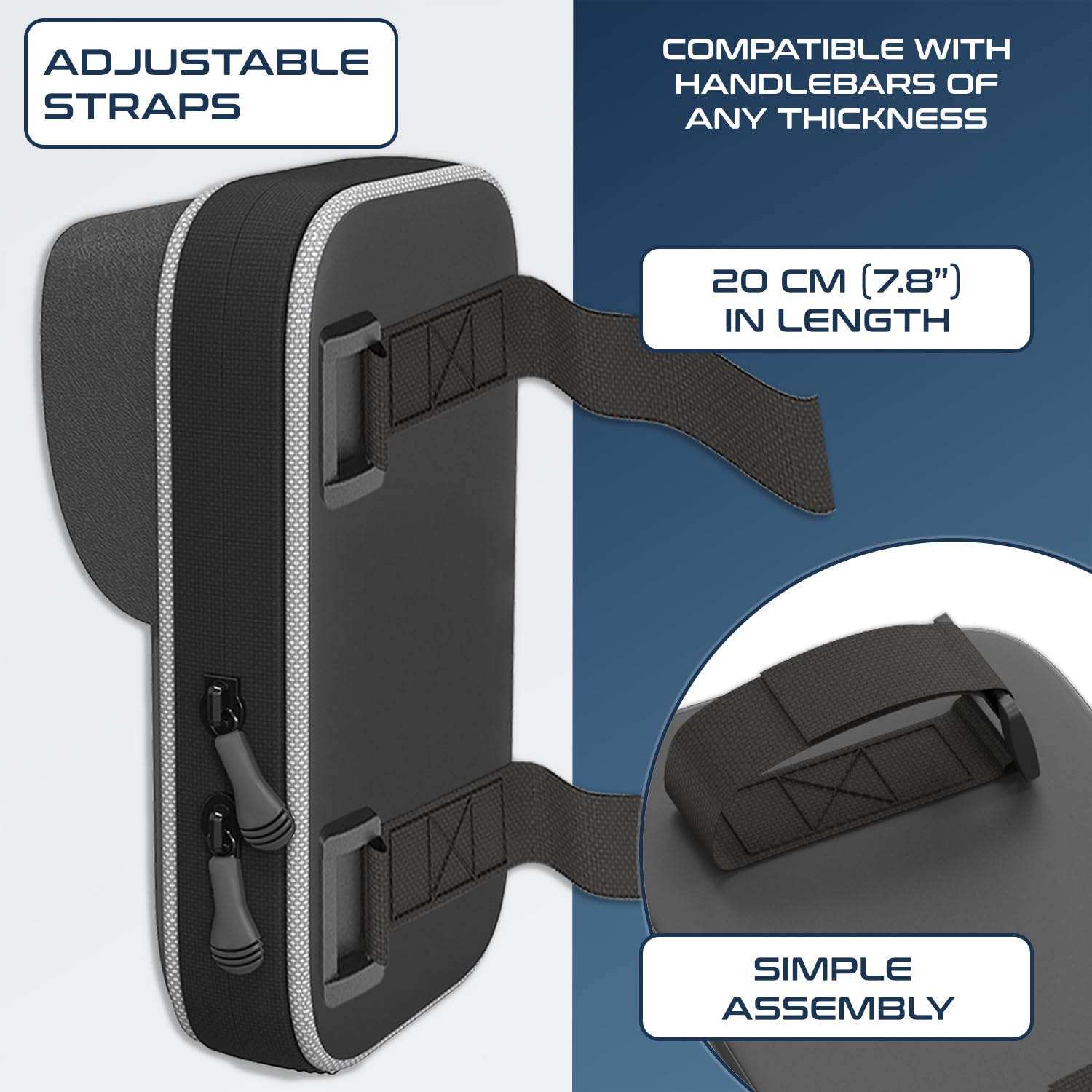 Turnaroundtech Frame Bike Bag Compatible with Smartphones up to 7.5 Inches Ergonomic Design and Water Resistant Ideal for Mountain and Urban Cycling Easy Access - Image 4