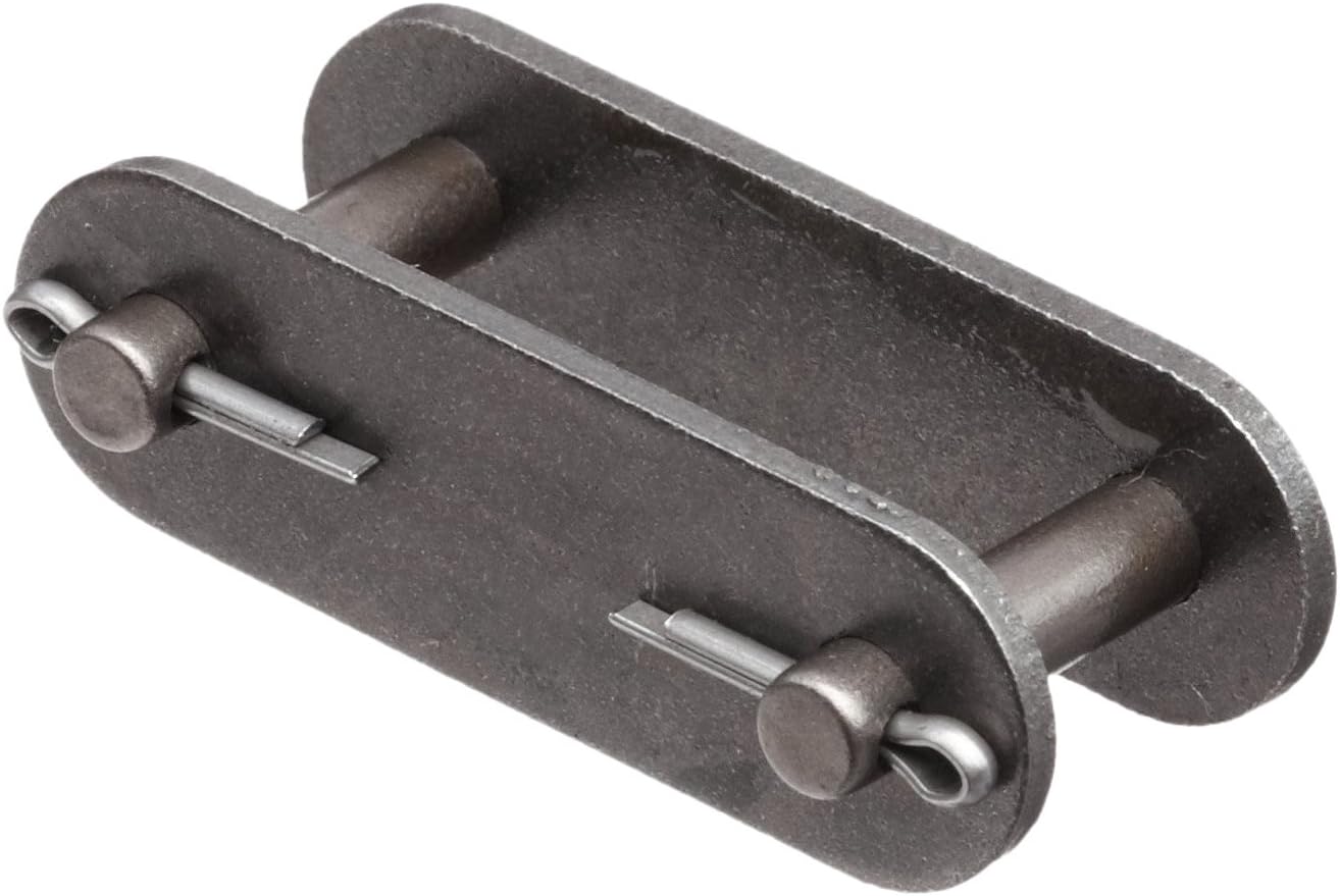 HKK DC060CCL1 ANSI C2060H Single Strand Heavy Series Connecting Link, Standard Type, Double Pitch, Cottered, Carbon Steel, 1-1/2" Pitch, 0.469" Roller Diameter, 1/2" Roller Width (Pack of 5 links)