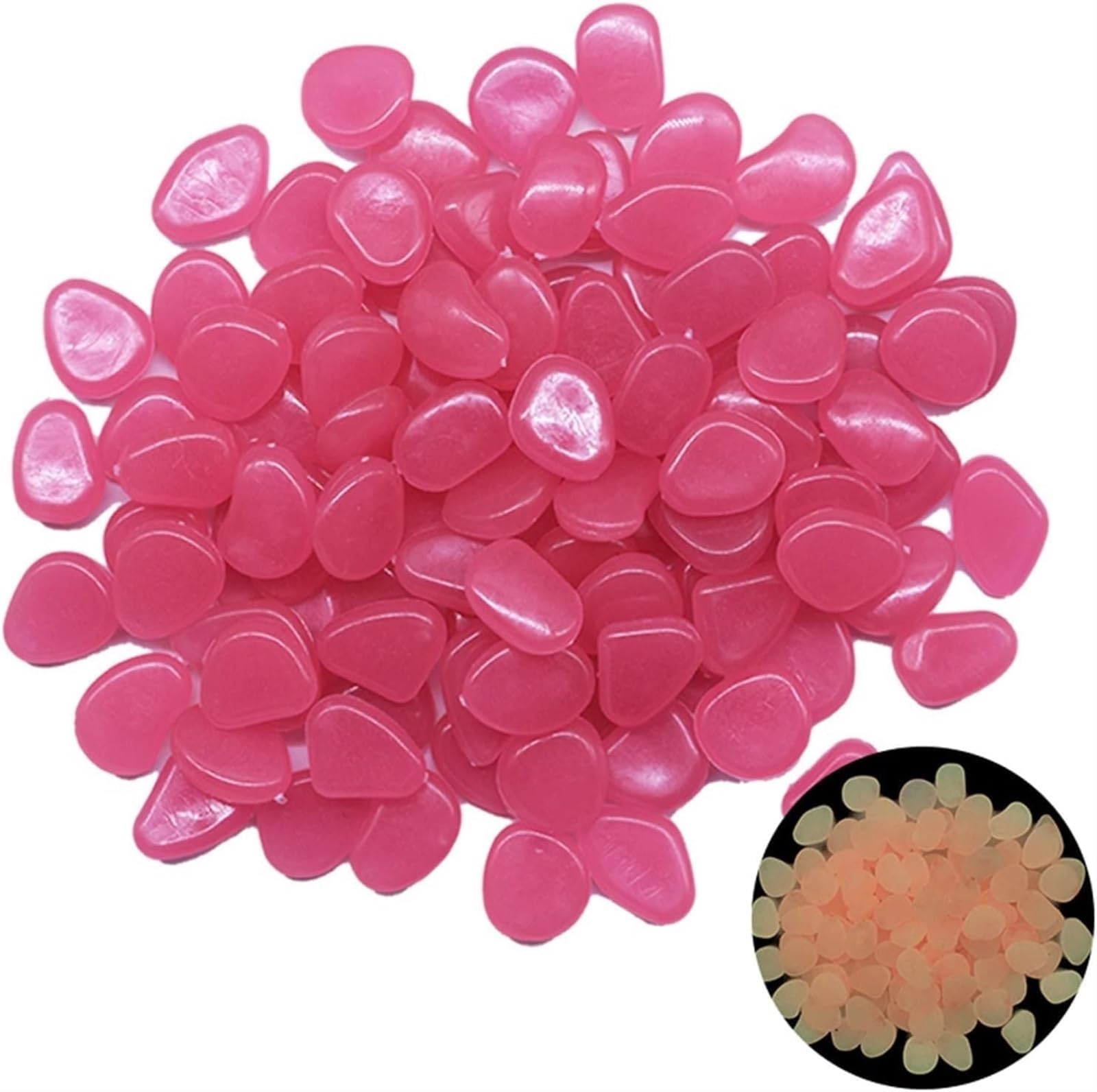 Piedras luminosas, piedras luminosas, piedras luminosas for jardín, piedras luminosas for jardín, 500 piezas de piedras luminosas que brillan en la oscuridad, piedras luminosas for decoración de exter
