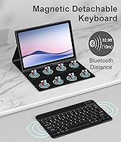 Vista 2 de Case with Keyboard for Samsung Galaxy Tab A8 (Black)