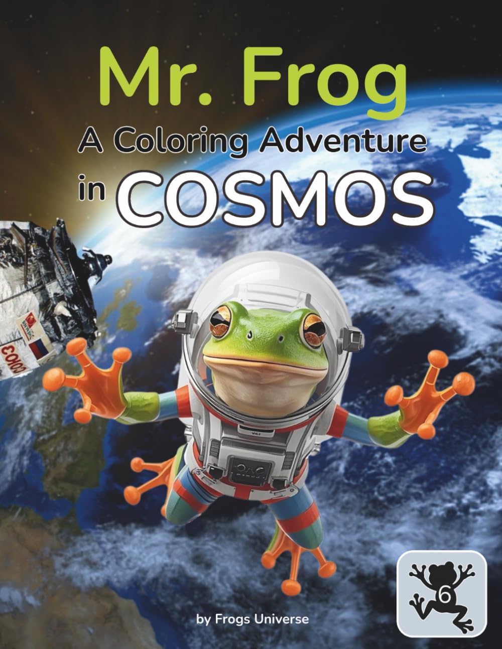 Mr. Frog: A Coloring Adventure in Cosmos
