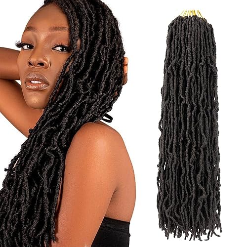 Vista 105 de Umylar Rastas de pelo sintético de ganchillo de 18 pulgadas, 7 paquetes de 7 paquetes de extensiones de cabello sintético de ganchillo para mujeres