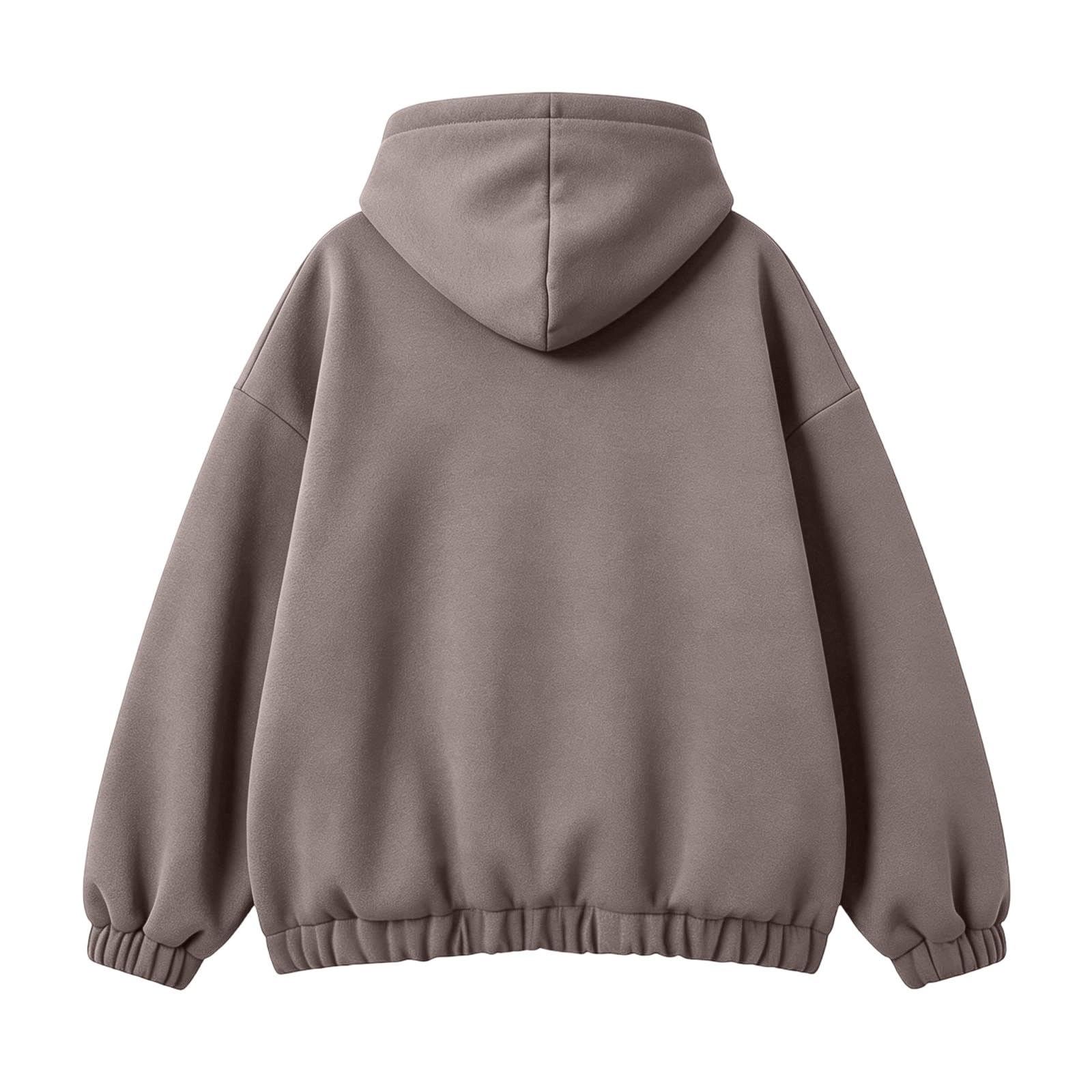 LUCKME Felpa Donna Calda con Cappuccio Oversize Morbida per Tempo Libero