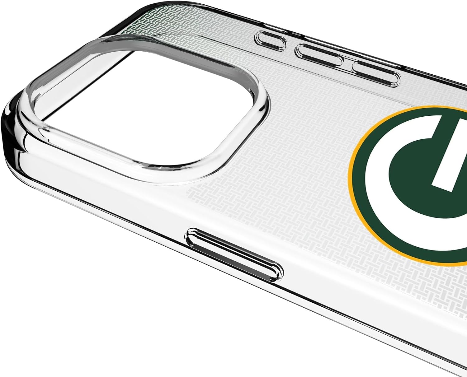 Keyscaper Green Bay Packers Linen Logo Clear Case for iPhone