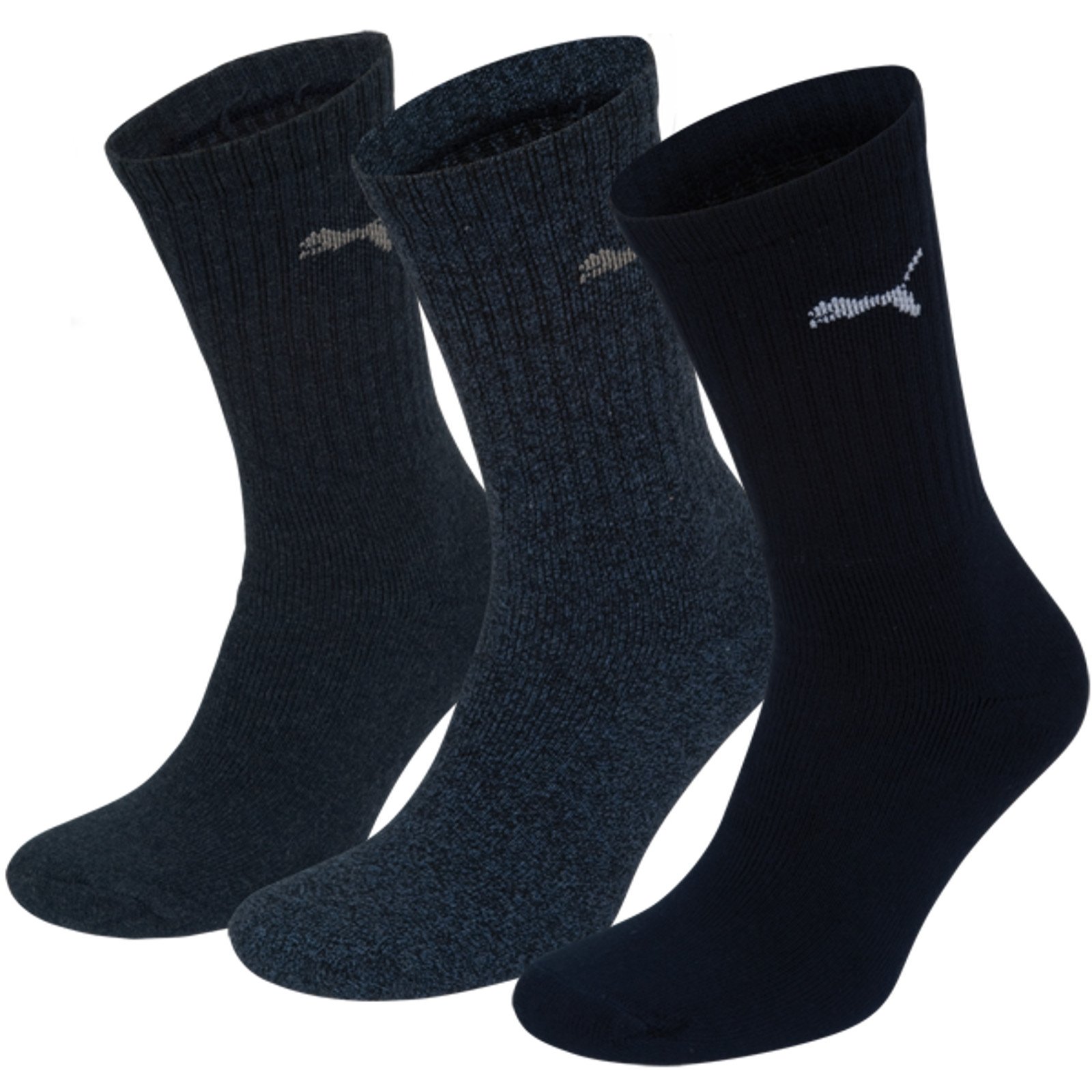 PUMA Unisex Sport 3p Socks, 321 - New Navy, 38 UK
