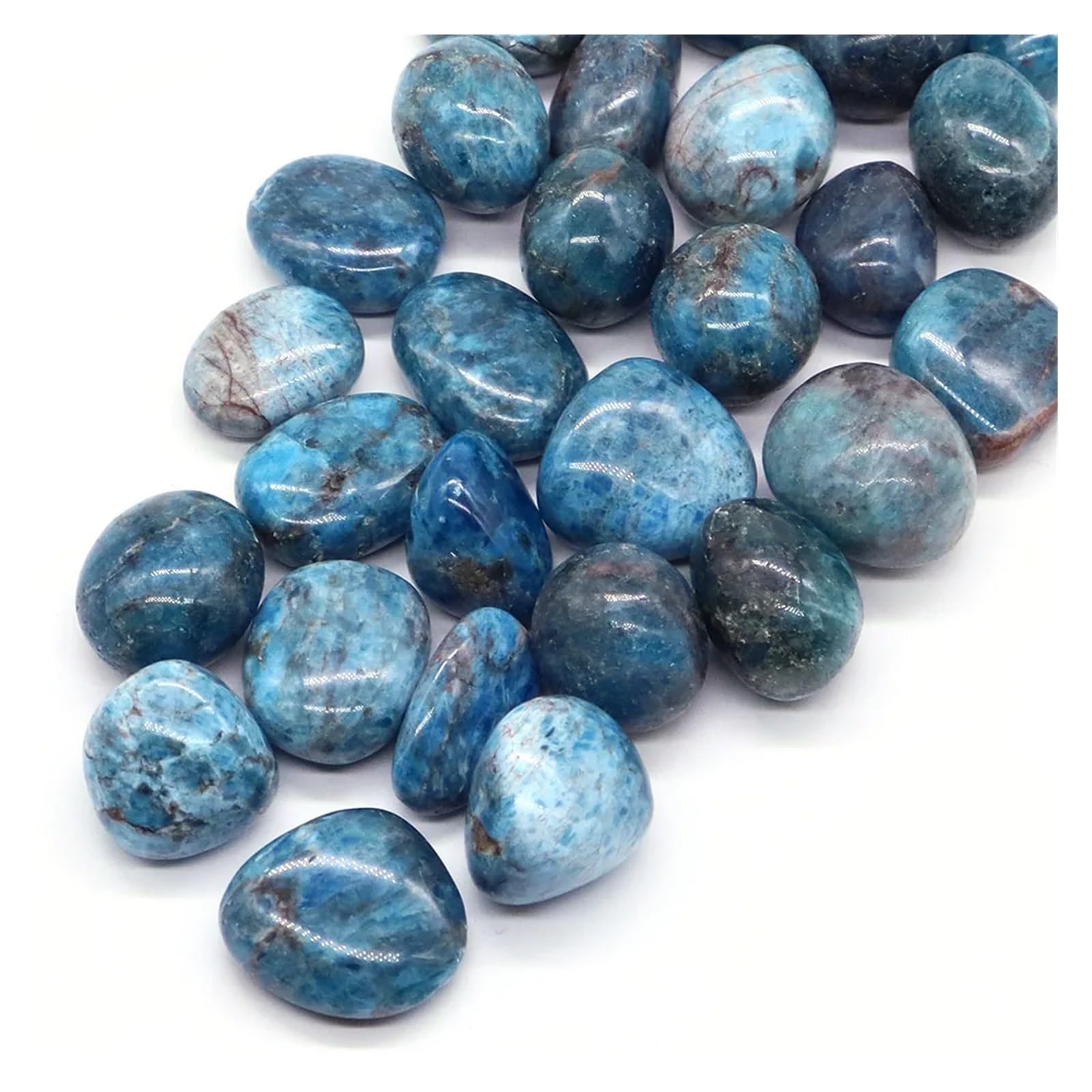 Substrat Naturel en Quartz pour Aquarium, Gravier d'aquarium, Pierre roulée, Moroxite, 20-30mm, décoration for la Maison(200g)