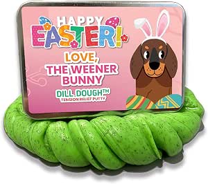 amazon-happy-easter-weener-bunny-dill-dough-adult-fidget-toy-for
