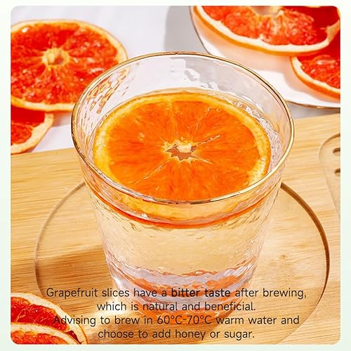 Miniatura 6 de Mkostlich Rebanadas de pomelo seco, 3.52 oz100 g de toronja deshidratada para cócteles, rodajas de pomelo rojo, sin azúcar añadido
