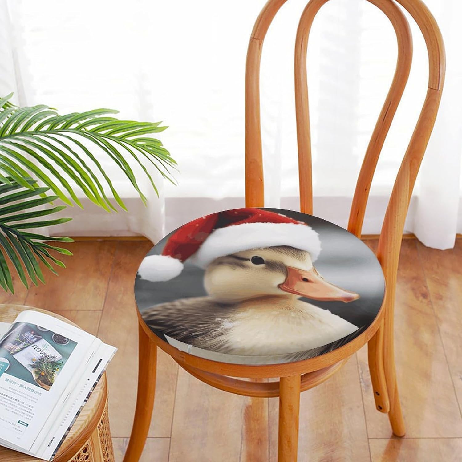 Chair Seat Covers Round Chair Covers Washable Seat Slipcovers Cushion Cover Removable Cushion Slipcover for Dining Chairs Chair Protectors Cover for Home Kitchen