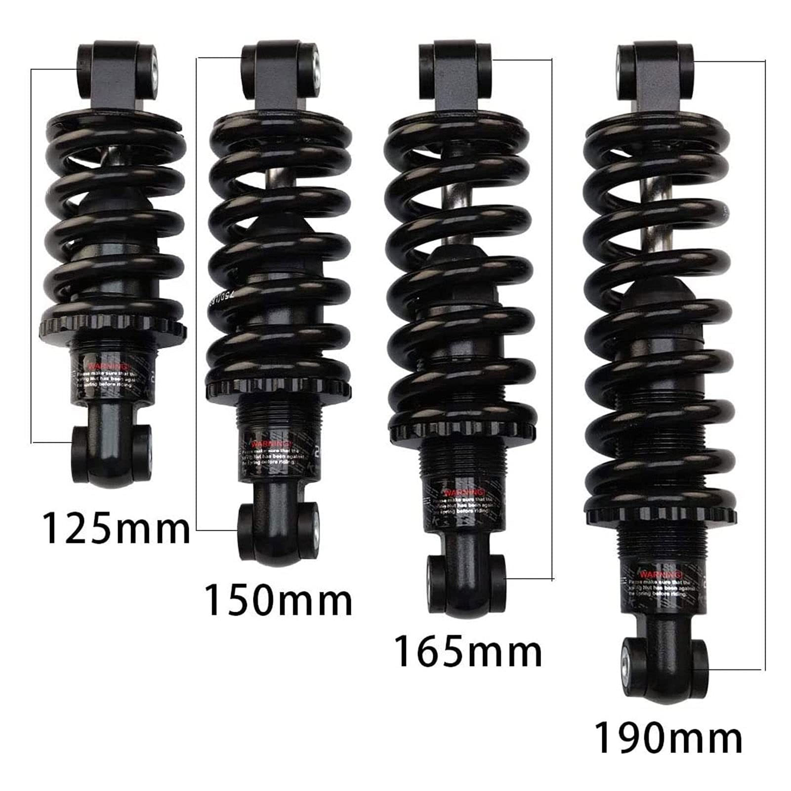 Zamienny tylny amortyzator 550, 750, 1000, 1350 funtów, rower górski, sprężynowy 125 mm, 165, 190(165mm-1350Lbs)
