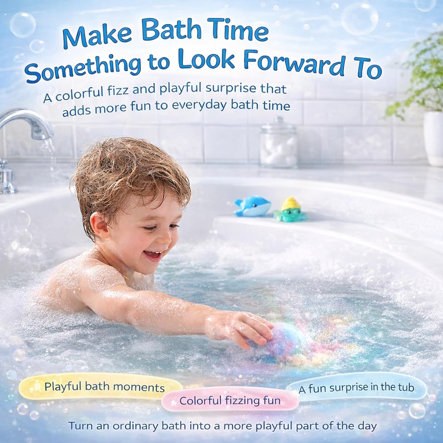 Badekugeln Badebomben Kinder mit Überraschung, 12Stück Bath Bomb Gift Set for Kids, Natrual und organische Blase Bad Bomben, Badebomben Fizzes Spa Ideal Geburtstag für Jungen Mädchen