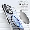 Elite Series for Minesk iPhone 15 Pro Max Compatible with MagSafe Translucent Fingerprint-Free and Scratch-Free Polycarbonate Edges Soft Silicone Case (Black, 15 Pro Max)
