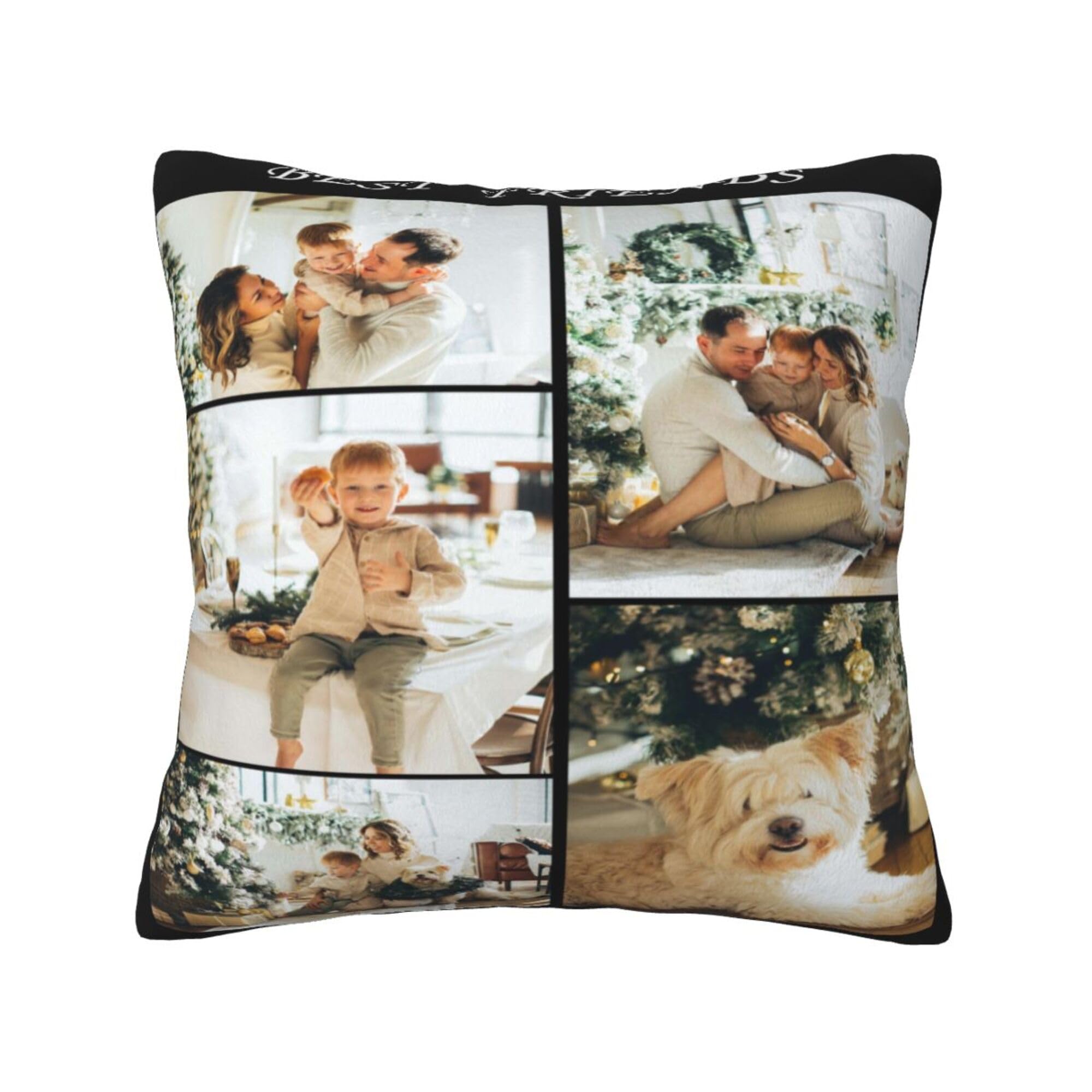 NGGBBDYGB Name Pillow Personalized Gifts Custom 18x18 Pillow Covers Face Shaped Pillow Decor