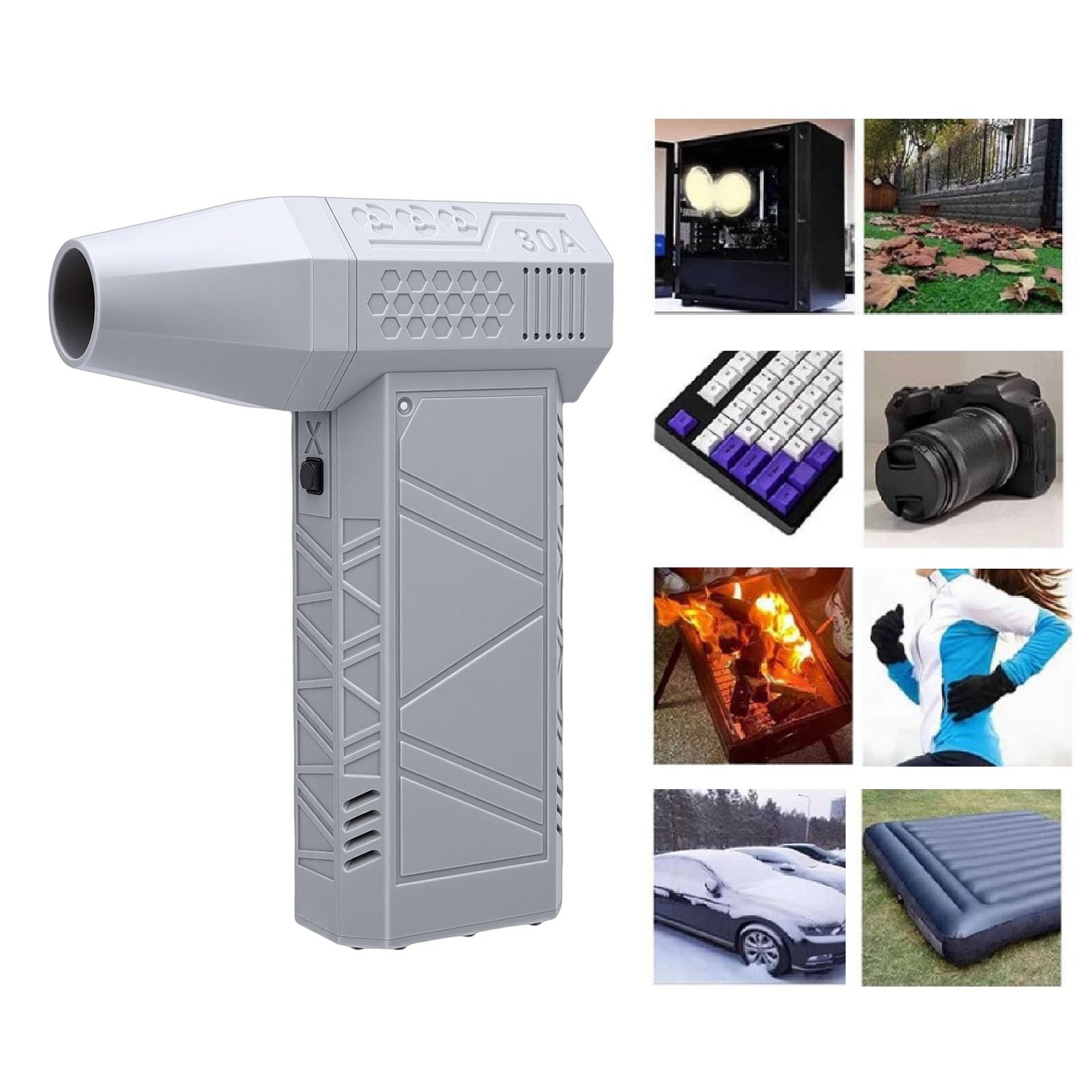 Soplador de Aire Comprimido, 200W 130000RPM, para Limpieza
