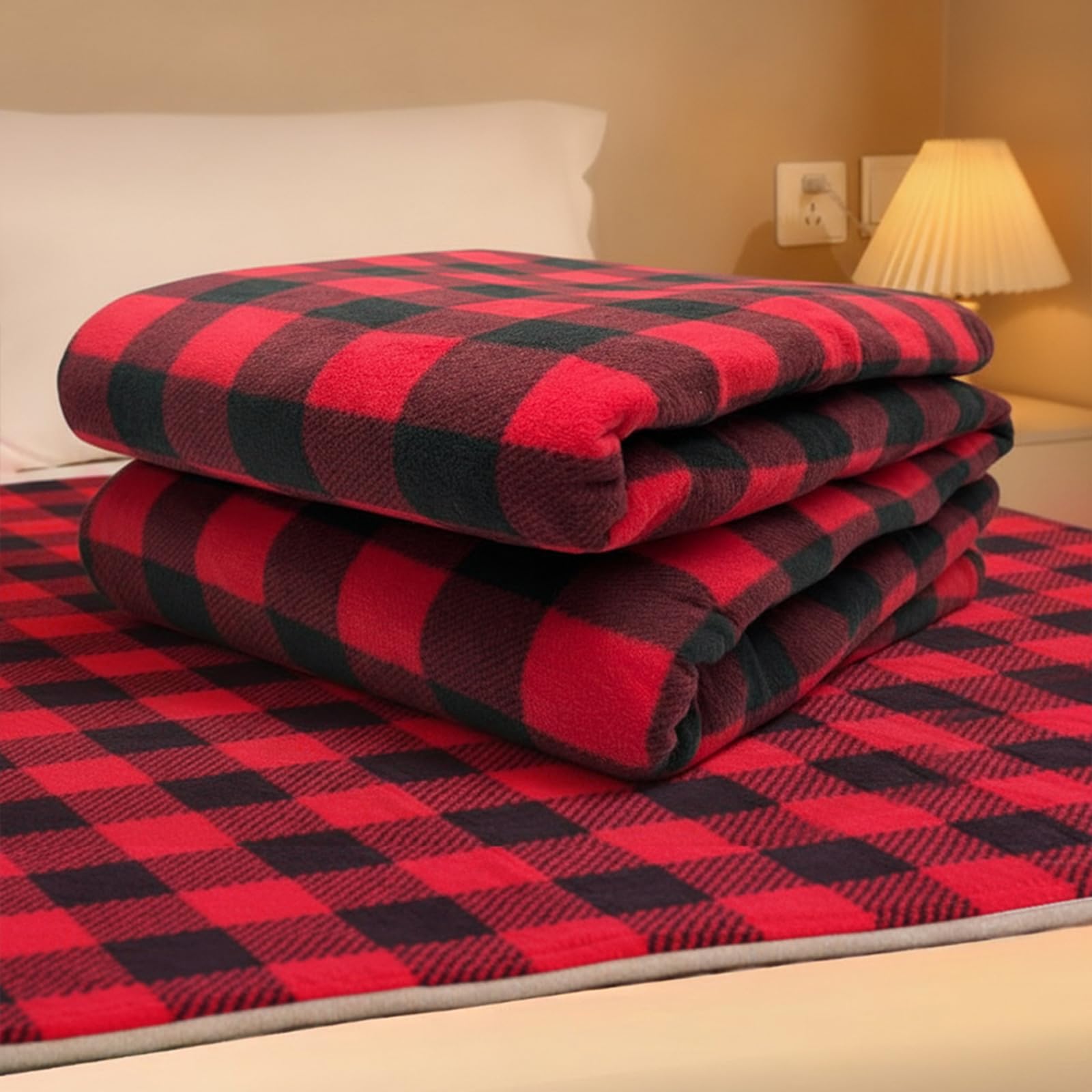 Almohadillas térmicas eléctricas para exteriores, 3 temperaturas ajustables para senderismo, picnic (rojo)