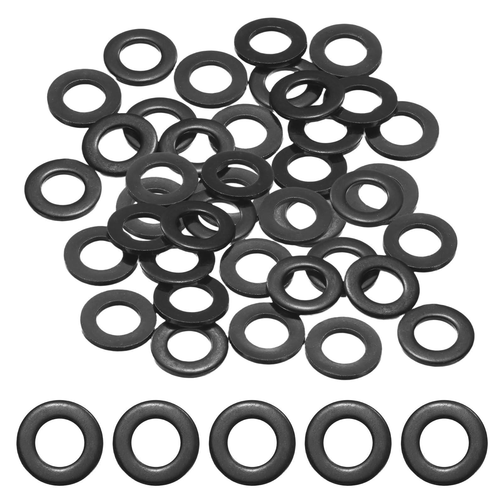 M METERXITY 40-Pack M10 Flat Washers 20mm OD Black Galvanized