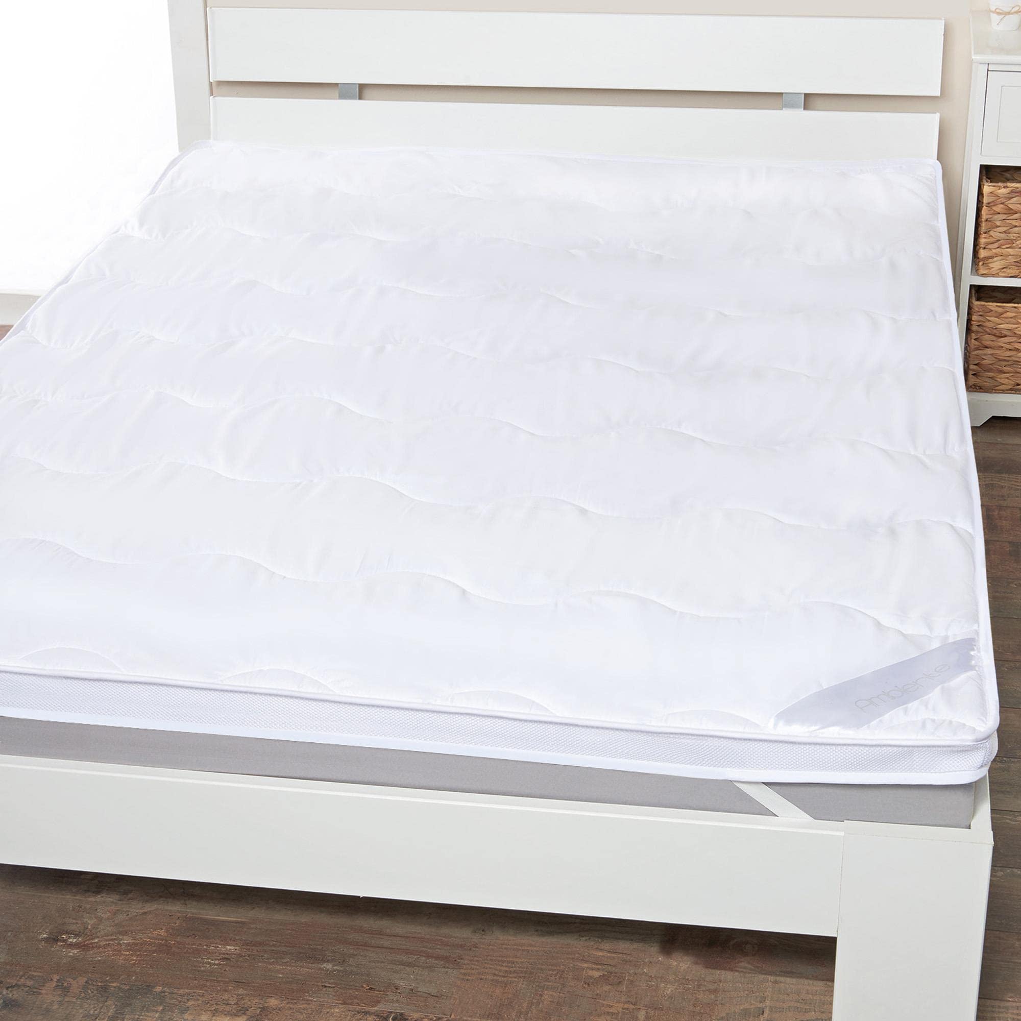 aqua-textil Ambiente Unterbett 140 x 200 cm weiß Mikrofaser Matratzenauflage Hohlfaser Füllung Auflage Matratzenschoner