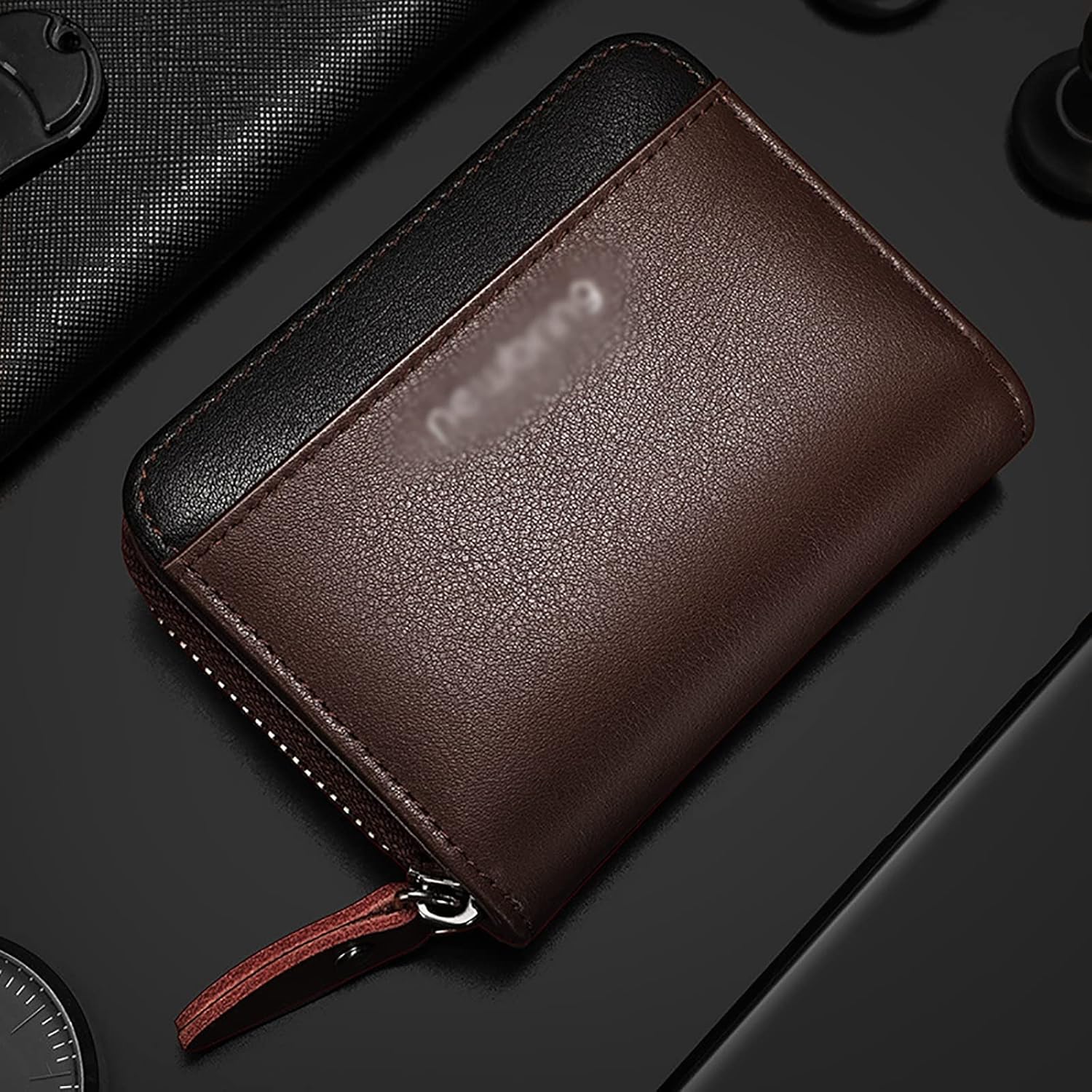 Card Pouch Leather Material Card Case Male Portable Driving Licence Leather Case Large Capacity Light Thin ID Card Holder Card Cases(Green)