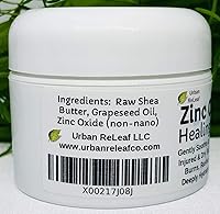 Vista 3 de Urban ReLeaf Zinc Oxide Salve ! Gently Soothe & Protect Damaged, Injured & Dry Skin! First Aid, Burns, Rashes, Scrapes! Deeply Hydrating Protection.