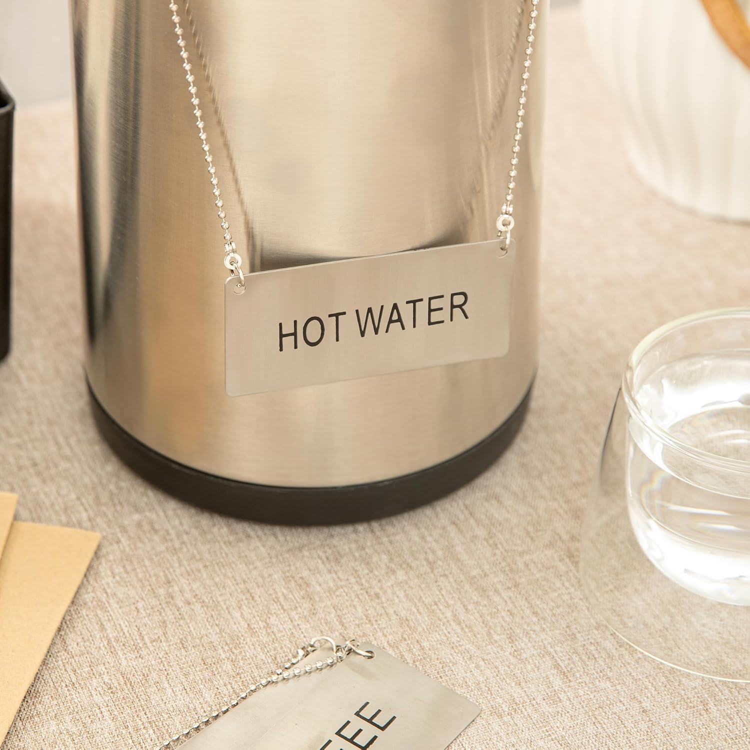 Restaurantware Stainless Steel Coffee Chafer Urn Chain, 3.5 x 1.7 in