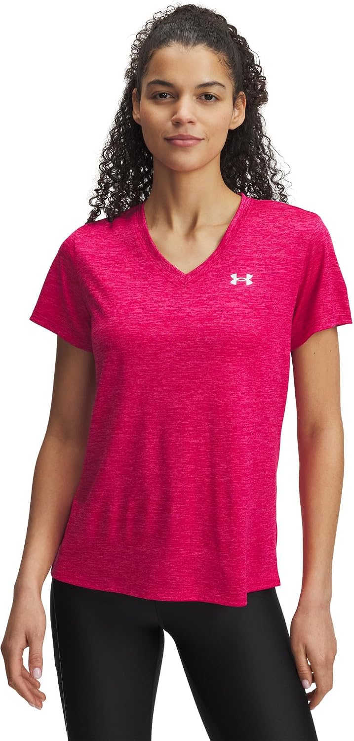 Under Armour Women's Tech Twist V Neck Short Sleeve T-Shirt