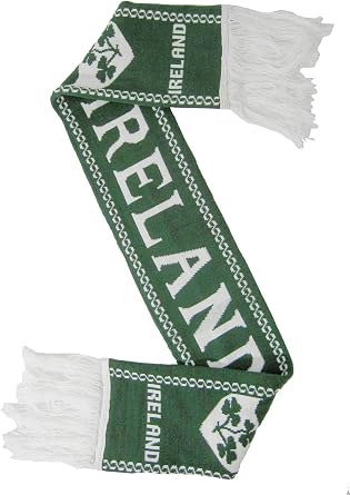 Irish Rugby Scarf - Ireland Scarf for Rugby and Soccer fans, Green