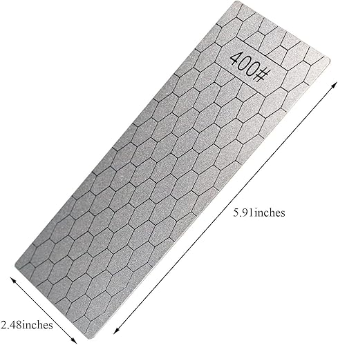 Miniatura 2 de Juego de 4 piezas de piedra de afilado de diamante, placa de laminación de diamante afilador de grano grueso/medio/fino, grano 400/600/1000/1200