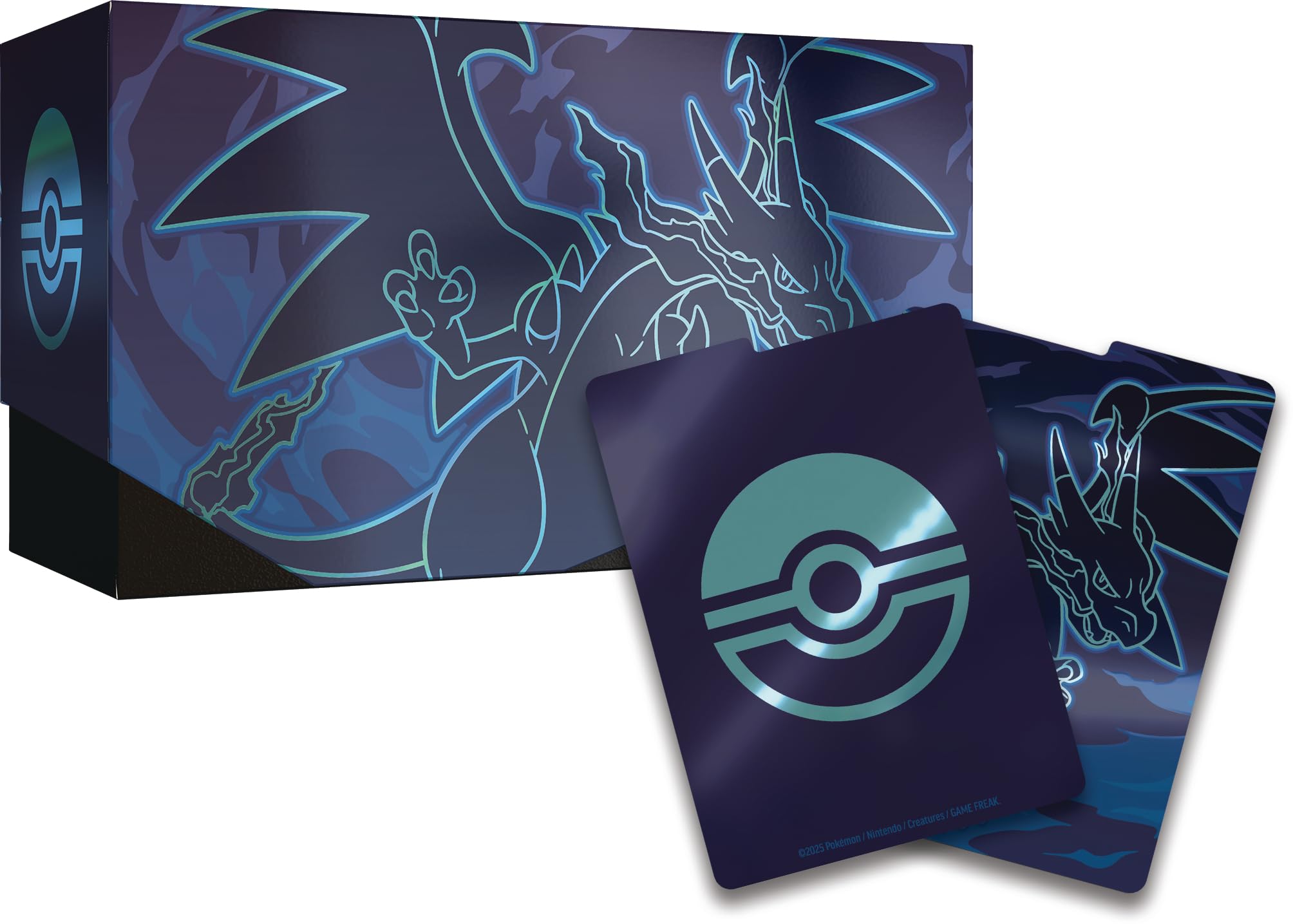 Pokémon: Caja de Entrenador Élite de Megaevolución-Fuegos Fantasmales de JCC Pokémon (1 Carta de promoción con ilustración expandida, 9 Sobres de Mejora y Accesorios prémium)