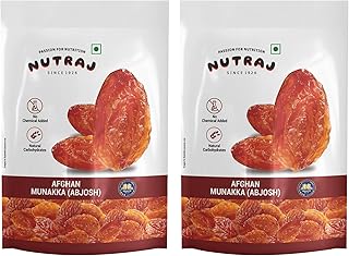 Afghan Munakka 400 Gram (200 Gram x 2) Pouch | Abjosh Raisin | Dry Fruits and Nuts | Grocery Items.