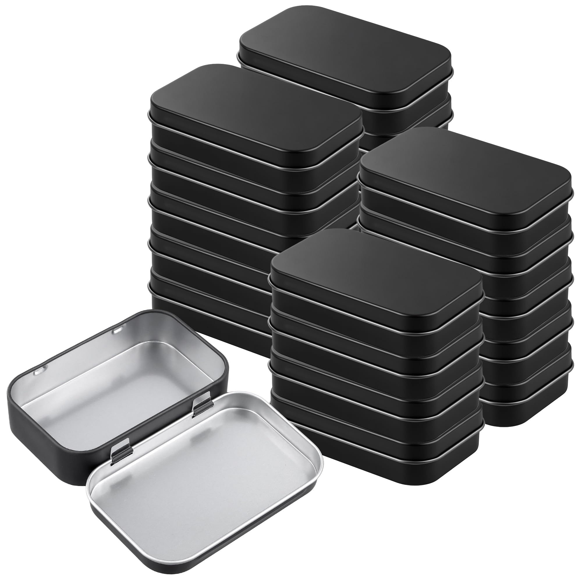 Boîtes de rangement en métal noir SOUJAP anti-poussière durable