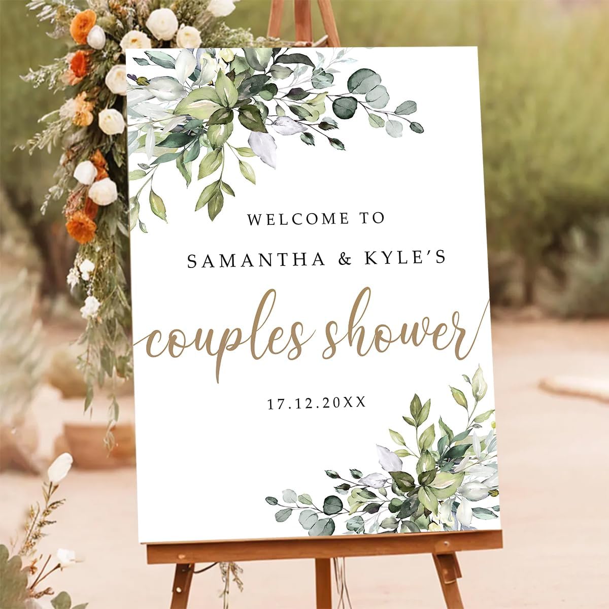 Personalized Couples Shower Welcome Sign, Wedding Shower Sign, Couples Shower Decorations, Bridal Shower Welcome Sign, Couples Shower Signs, Welcome To Our Couples Shower Sign, Wedding Sign #11