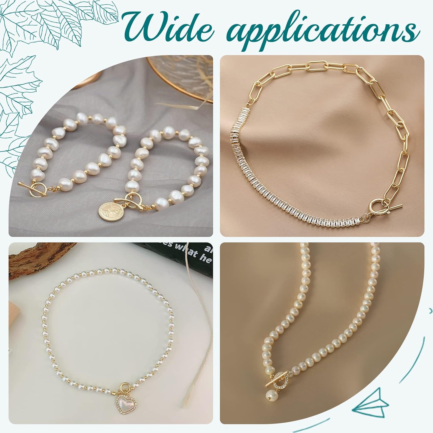 UNICRAFTALE 20 Sets Golden Toggle Clasps & Tbar Clasps - 304 Stainless Steel Ring Toggle Connectors for DIY Jewelry Making - Image 6