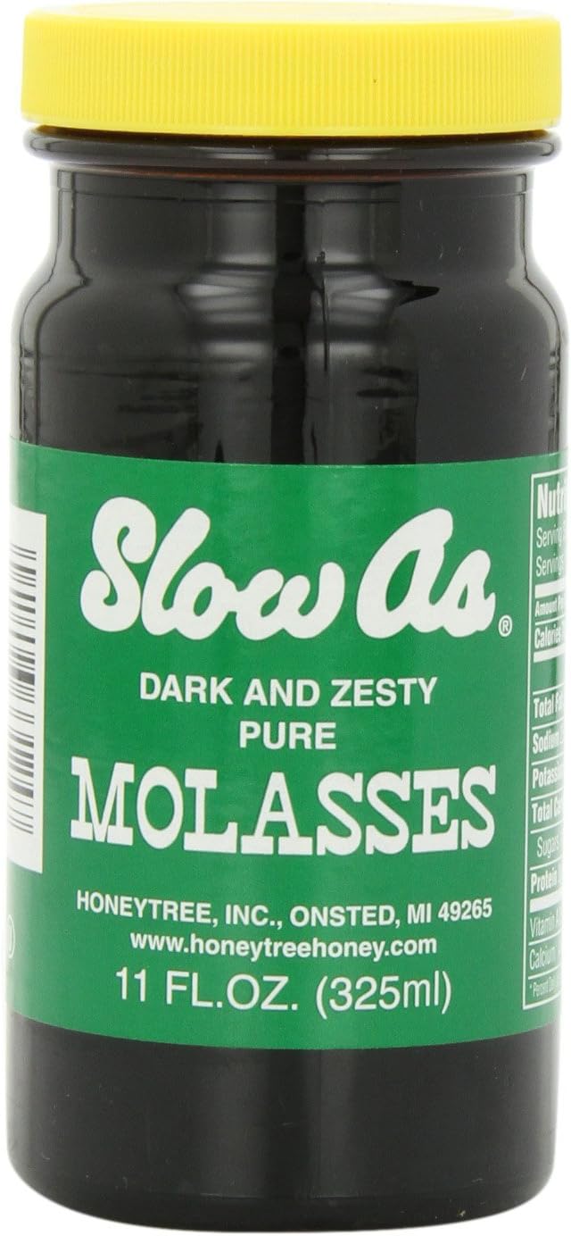 Slow As Molasses, Dark and Zesty, 11 Ounce Containers (Pack of 6)
