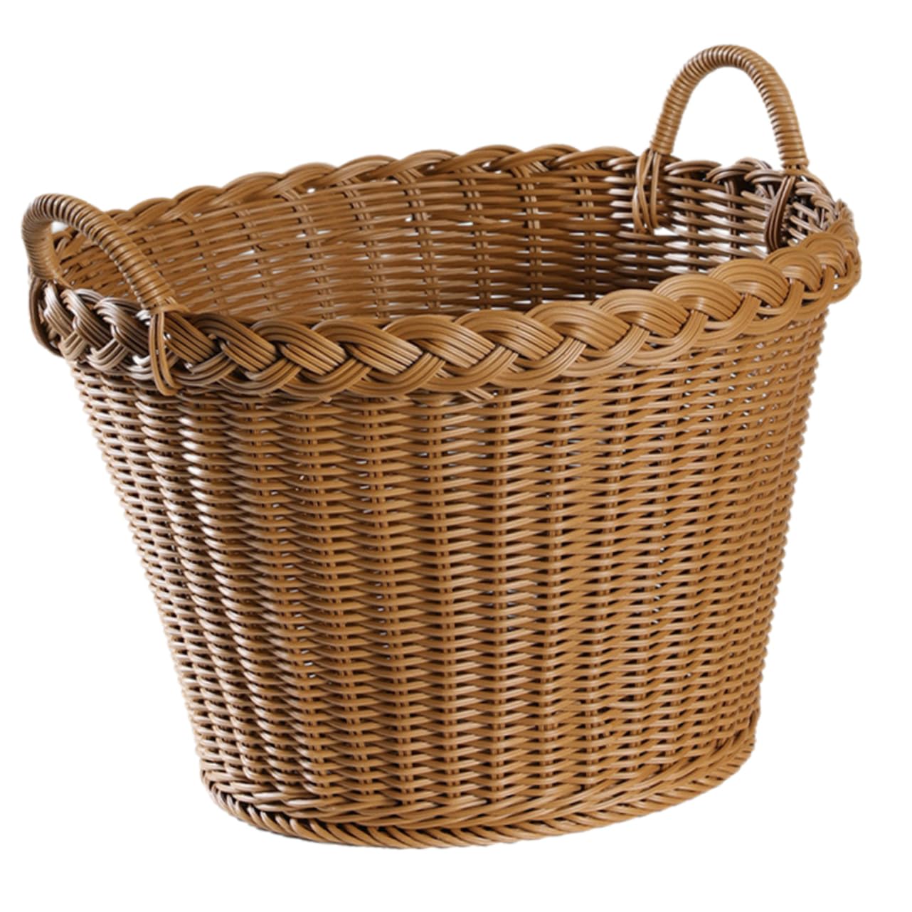 Panier à linge tressé avec poignées pour transporter facilement vos vêtements